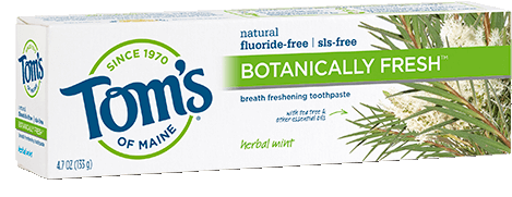 Tom's of Maine Toothpaste Botanically Fresh Herbal Mint