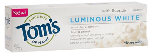 Tom's of Maine Toothpaste Clean Mint Luminous White