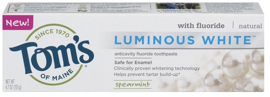 Tom's of Maine Toothpaste Spearmint Luminous White