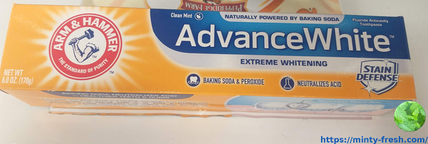 arm and hammer toothpaste  advance white front