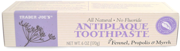 Trader Joe's Toothpaste Fennel